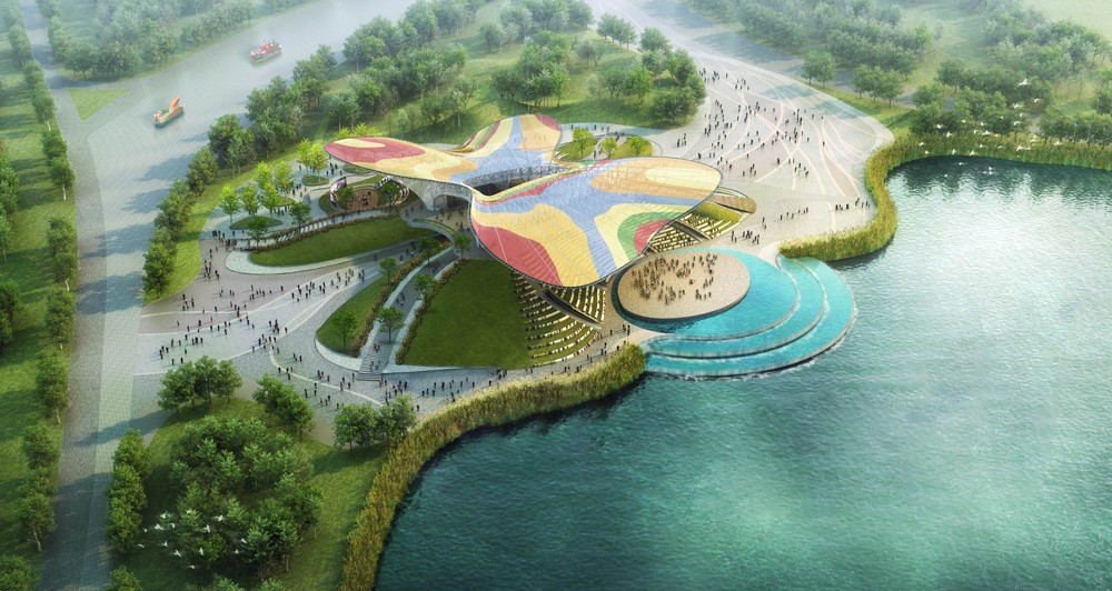 北京世界园艺博览会演艺广场ETFE膜结构工程，膜展开面积约5440平方米，于2018年4月份签订合同
